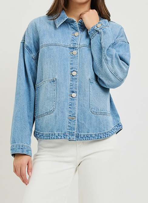 RISEN Relaxed Fit Denim Jacket