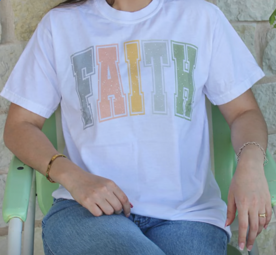 Faith Graphic Tee WHITE