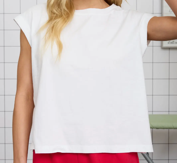 Lived~In Luxe Tee WHITE