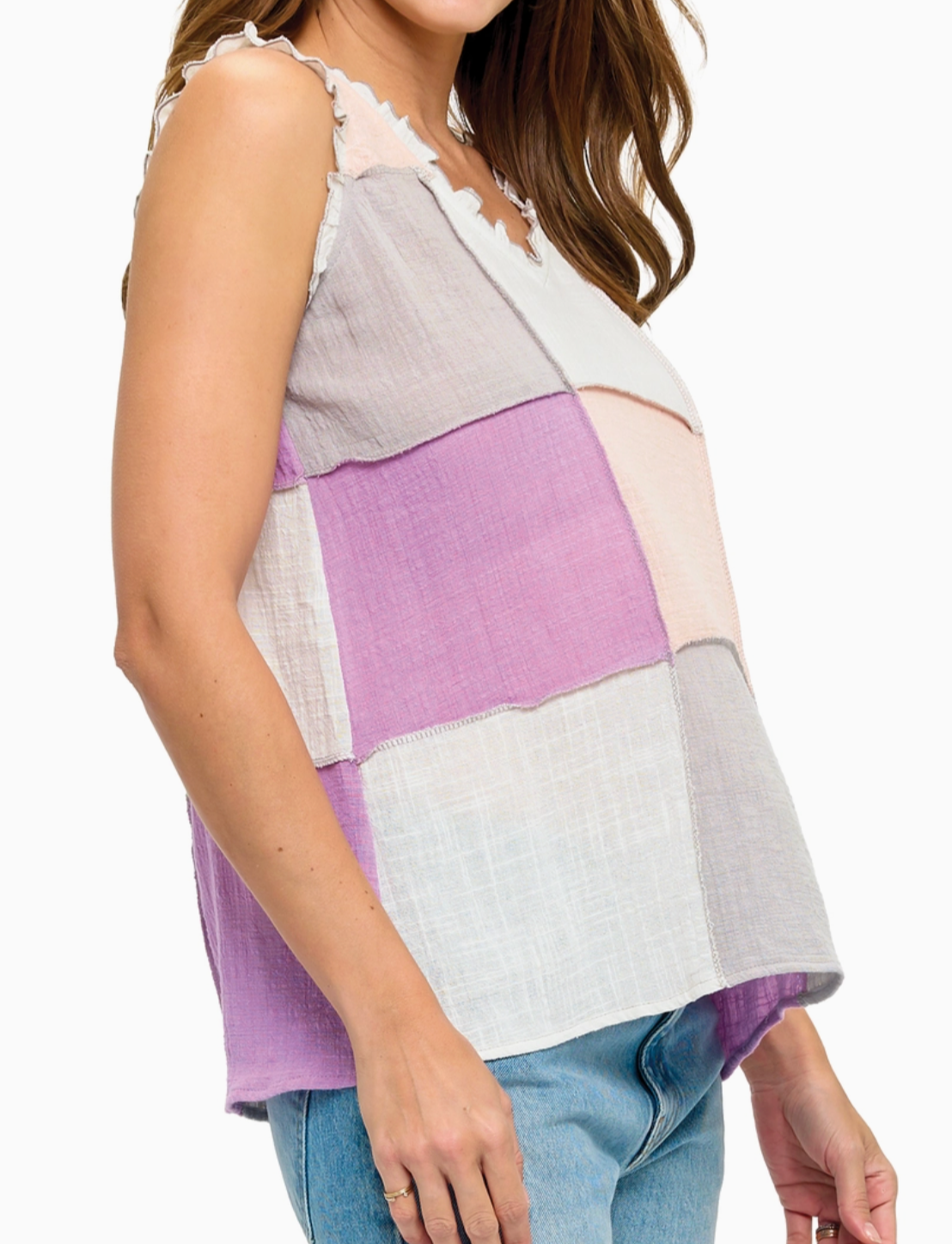 Boho Breeze Patchwork Tank MULTI