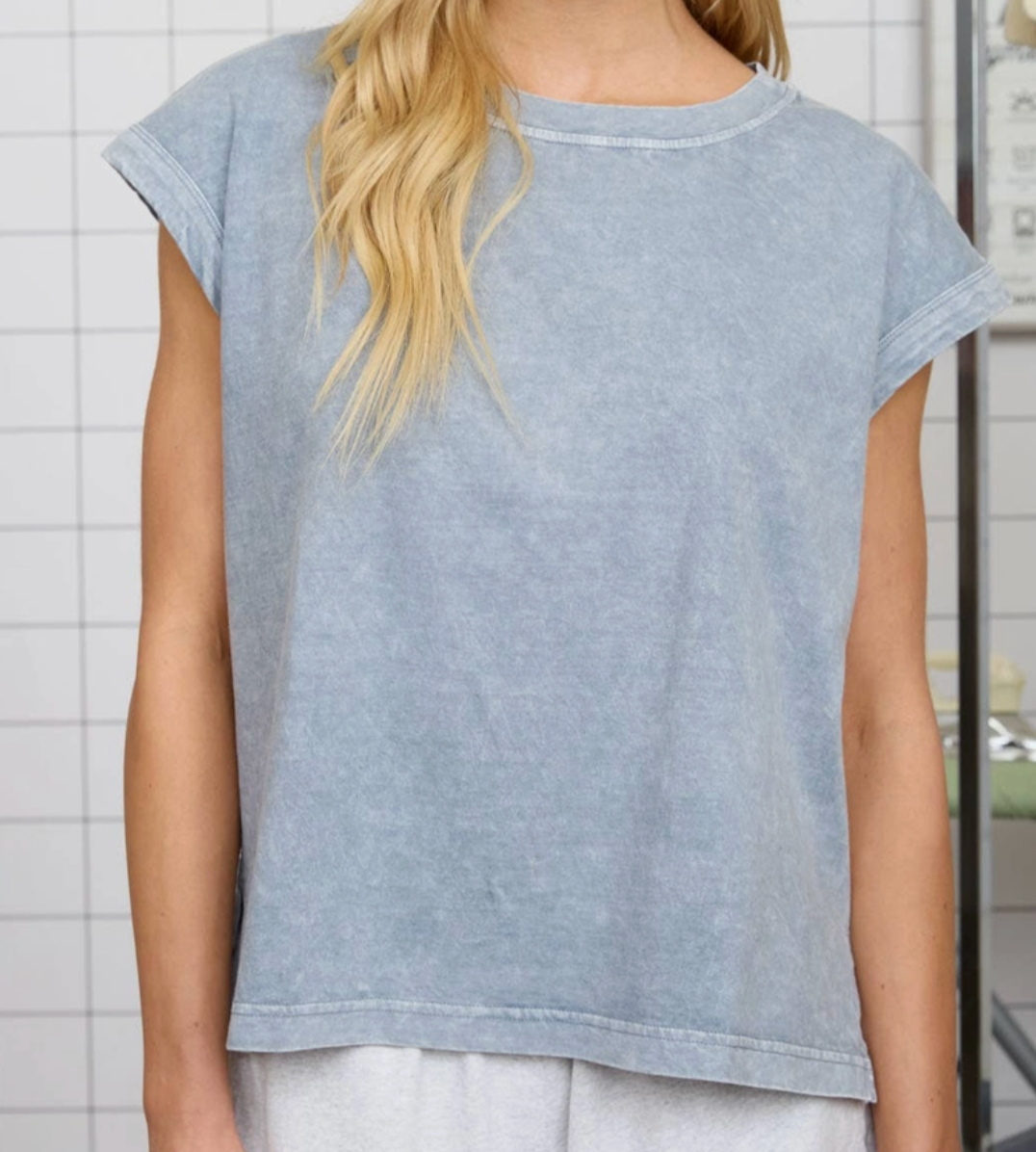 Lived~In Luxe Tee SKY