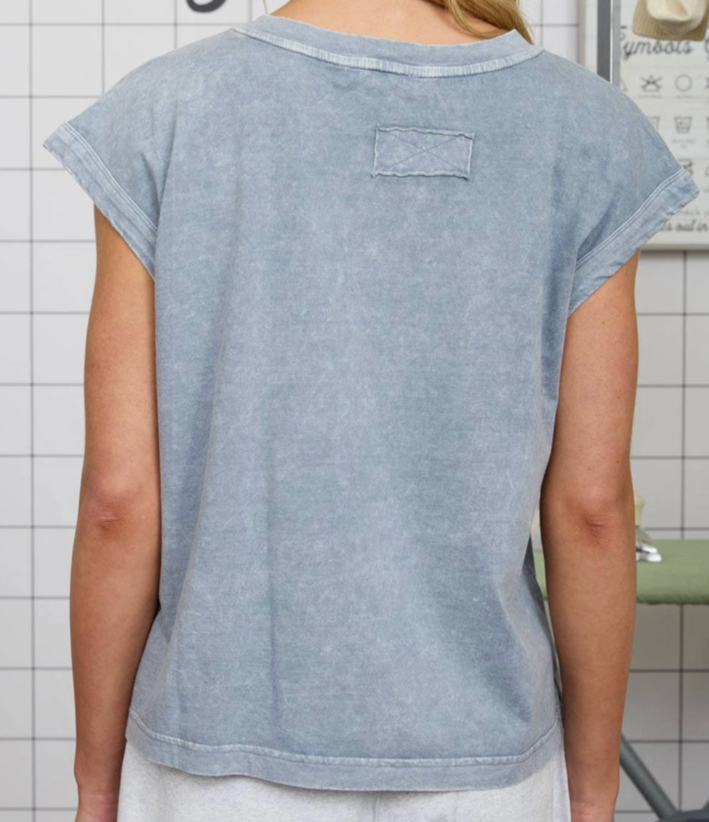 Lived~In Luxe Tee SKY