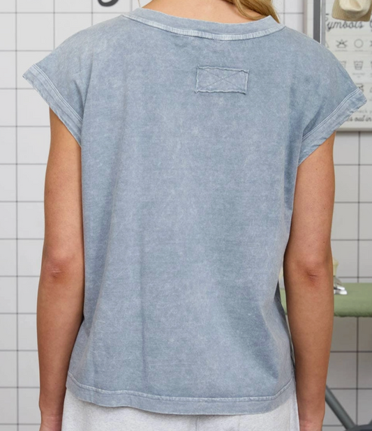 Lived~In Luxe Tee SKY