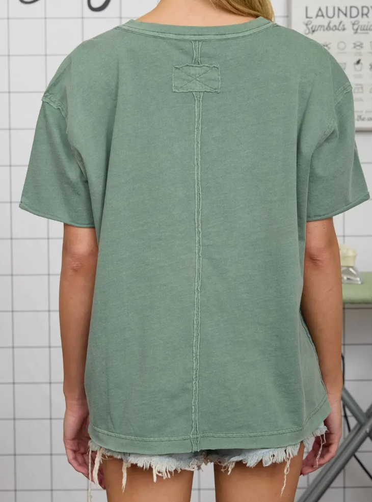 Vintage Wash Essential Tee GREEN