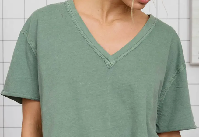 Vintage Wash Essential Tee GREEN