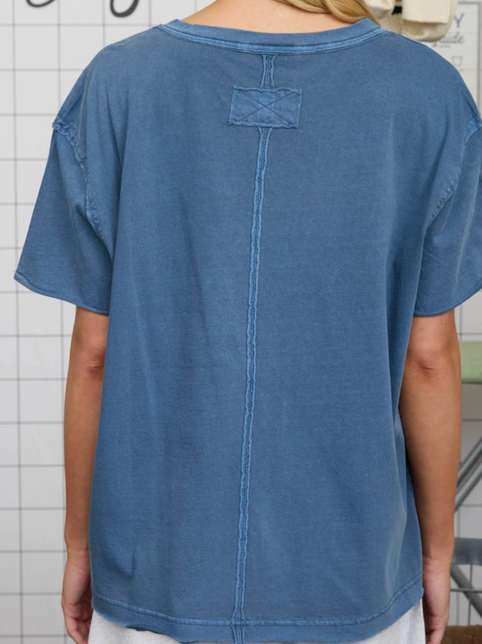 Vintage Wash Essential Tee BLUE