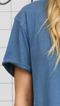 Vintage Wash Essential Tee BLUE