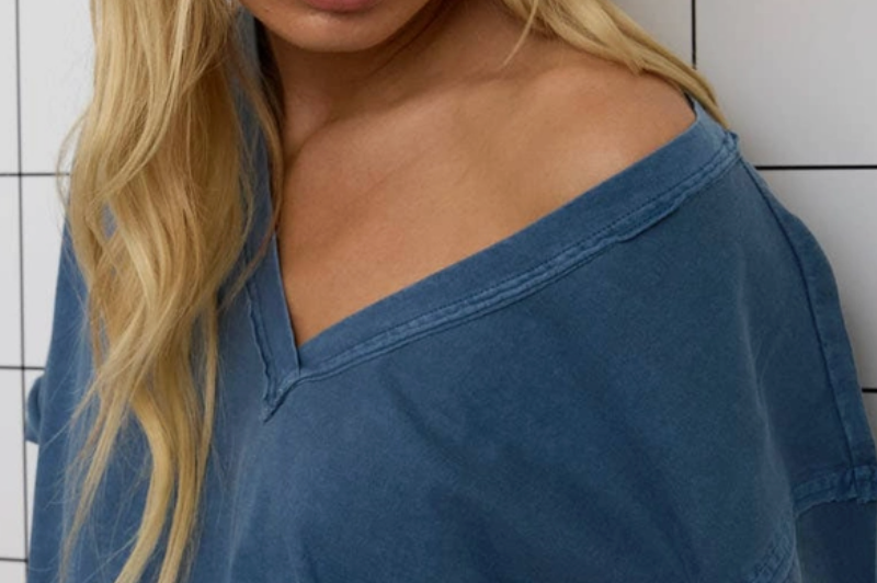 Vintage Wash Essential Tee BLUE