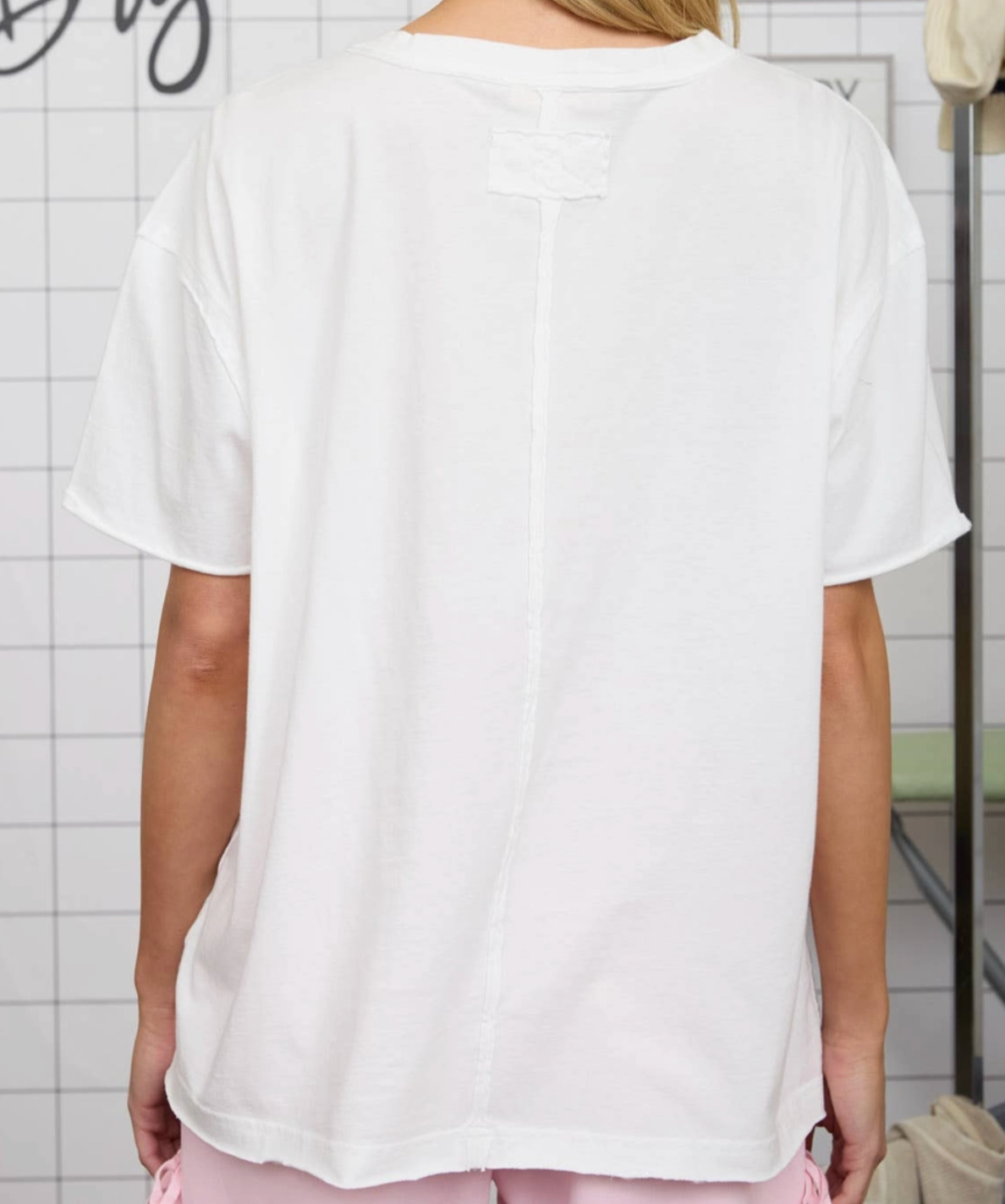 Vintage Wash Essential Tee WHITE