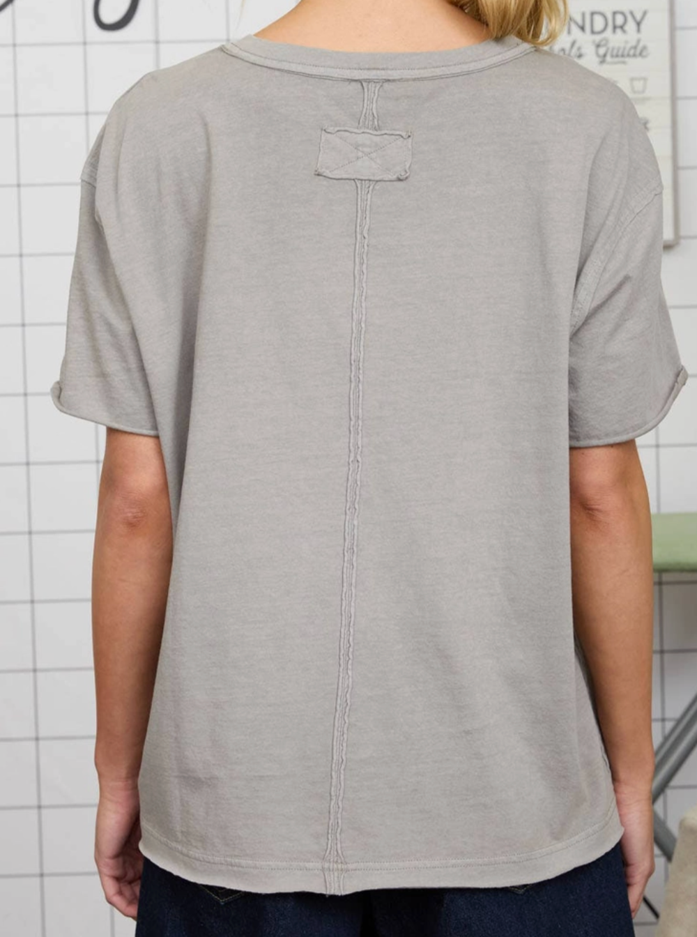 Vintage Wash Essential Tee GRAY