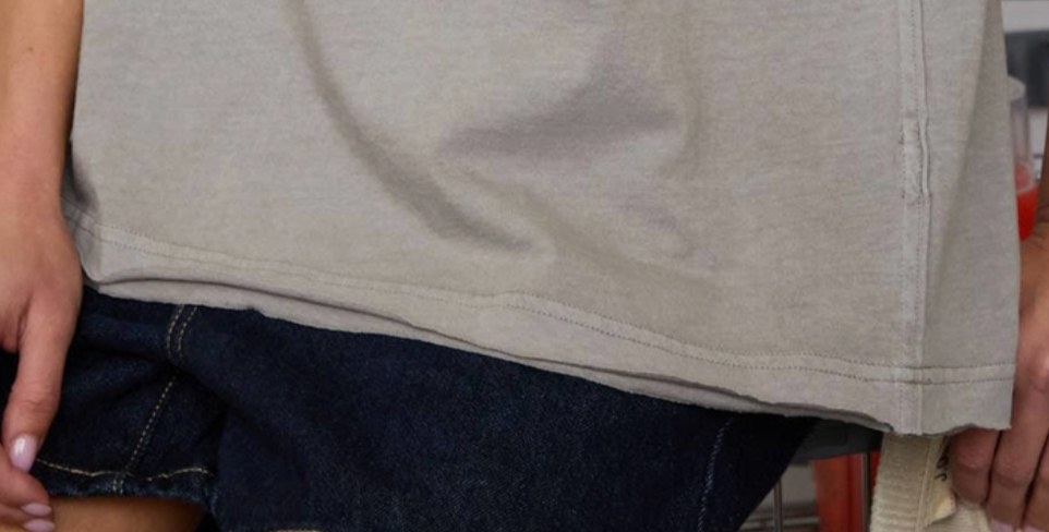 Vintage Wash Essential Tee GRAY