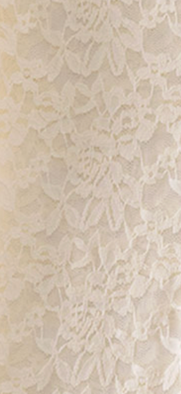 Lace Layering Mock Neck Top IVORY