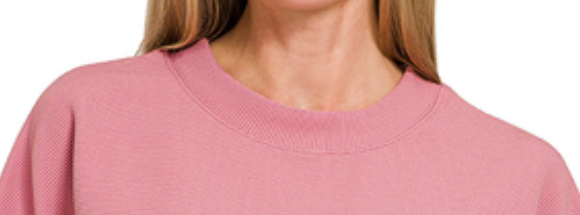 Effortless Ribbed Tee BLUSH