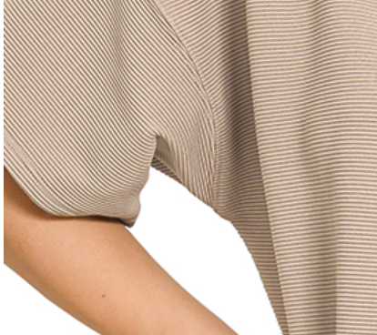 Effortless Ribbed Tee MOCHA