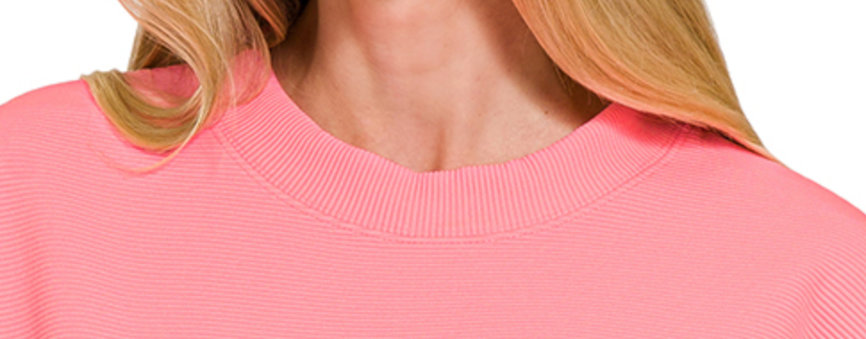 Effortless Ribbed Tee PINK