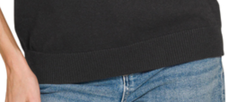 The Refined Essential Sweater BLACK