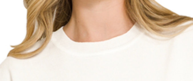 The Refined Essential Sweater WHITE