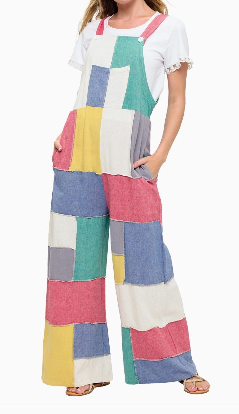 Free Spirit Patchwork Jumpsuit MULTI