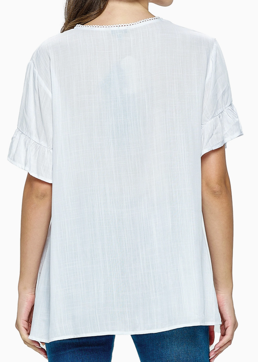 Delicate Detail Blouse WHITE