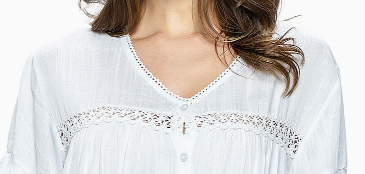 Delicate Detail Blouse WHITE