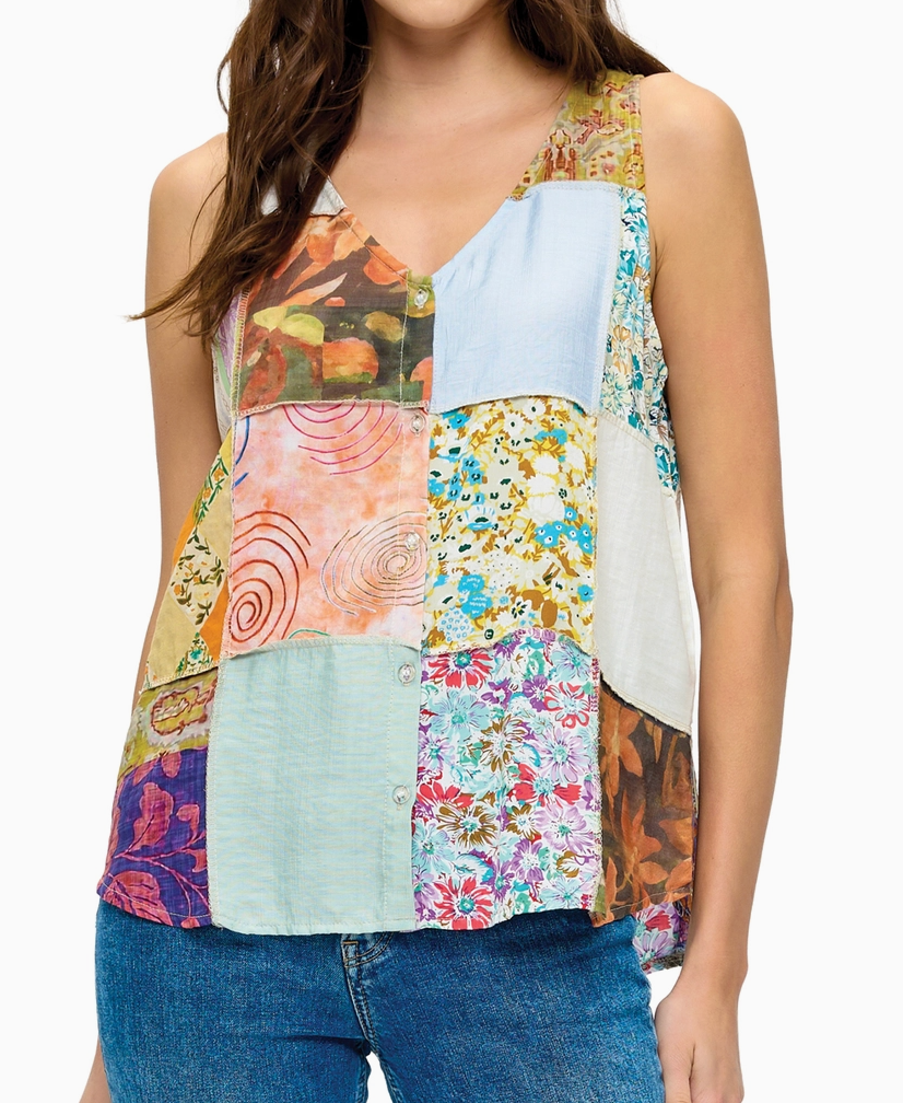 Vintage Soul Patchwork Top MULTI