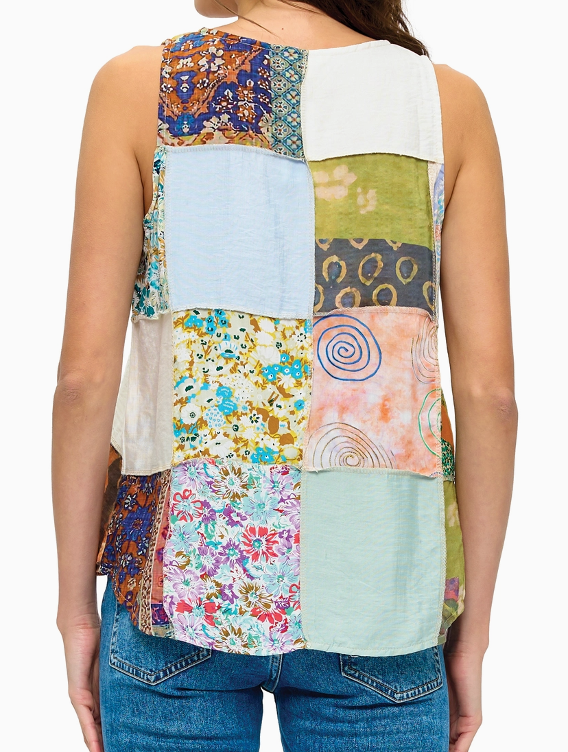 Vintage Soul Patchwork Top MULTI