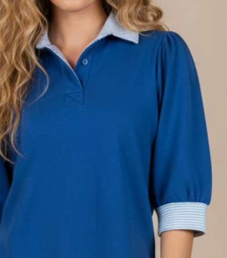 Polished Ease Polo Top ROYAL