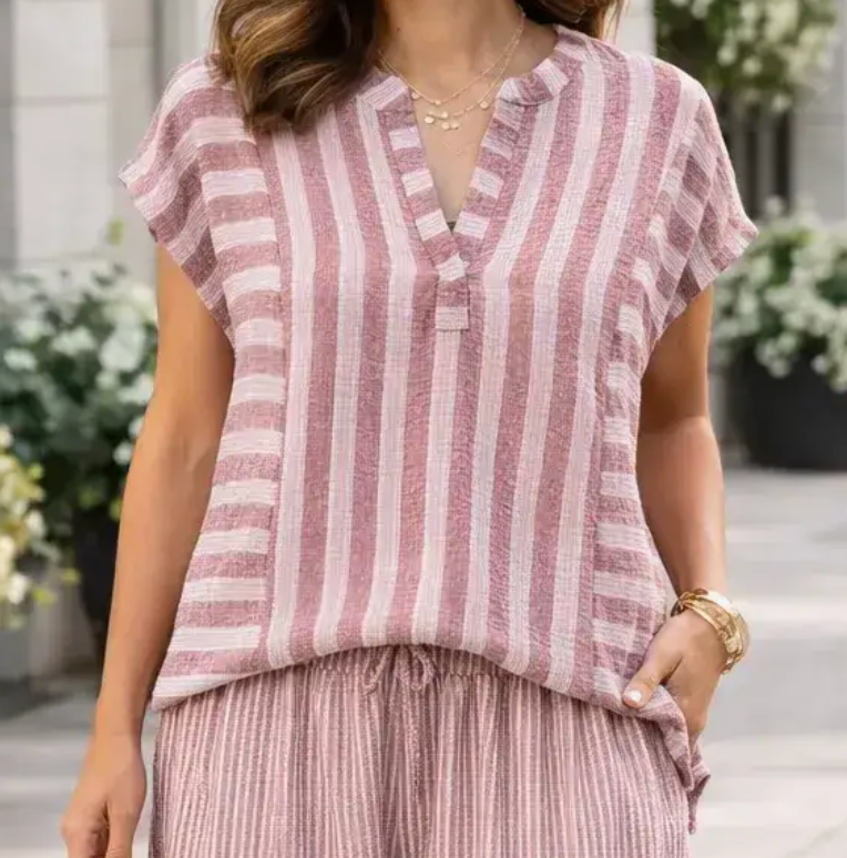 Soft Stripe Serenity BLUSH