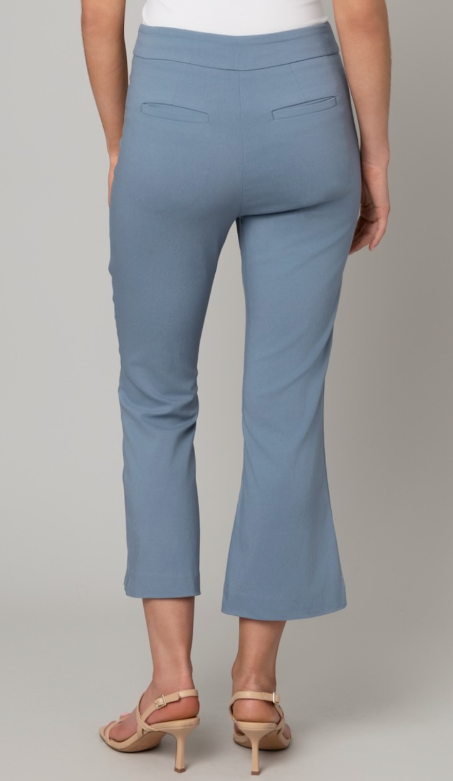 Effortless Edge Crop Pant 25" SLATE BLUE