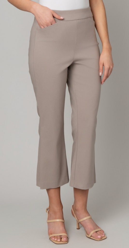 Effortless Edge Crop Pant 25" KHAKI