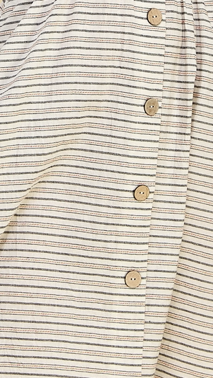 Sandbar Stripe Midi Dress KHAKI