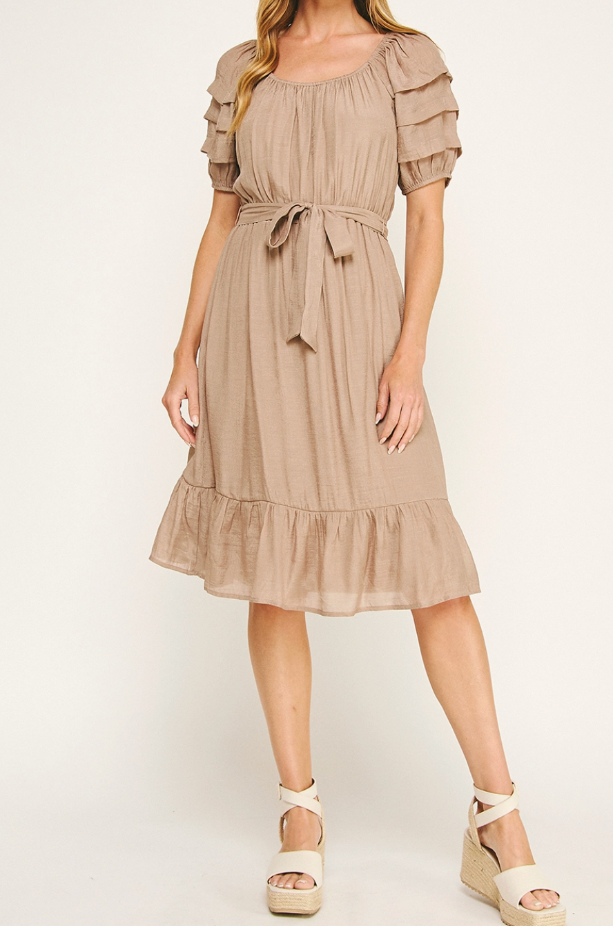 Golden Hour Gauze Dress SAND