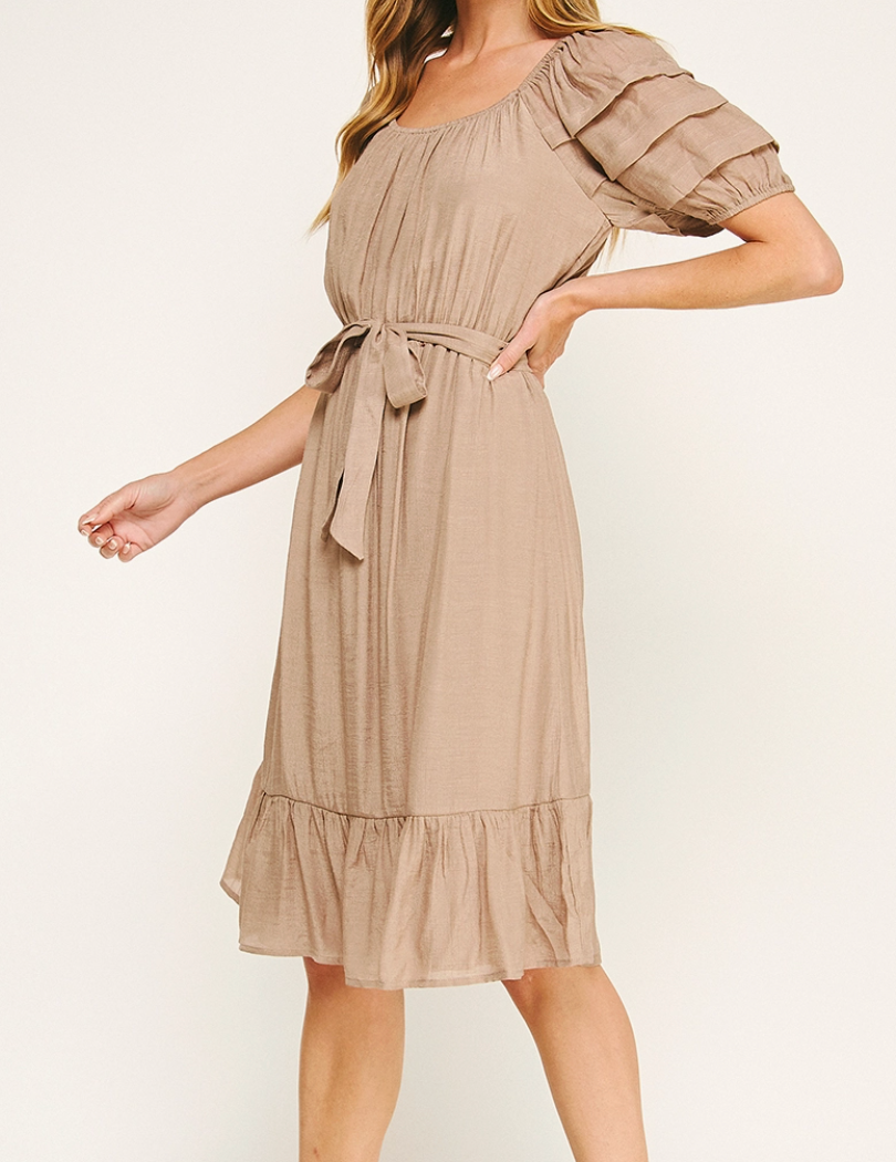 Golden Hour Gauze Dress SAND