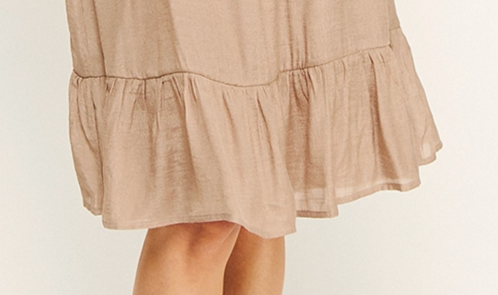 Golden Hour Gauze Dress SAND