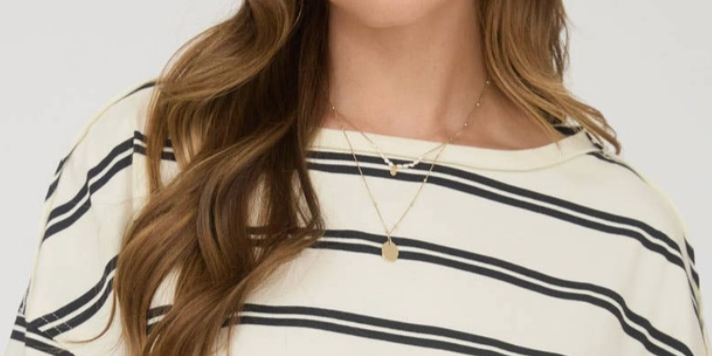 Everyday Stripe Relaxed BLACK