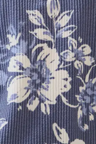 Bloom Half-Zip Top BLUE