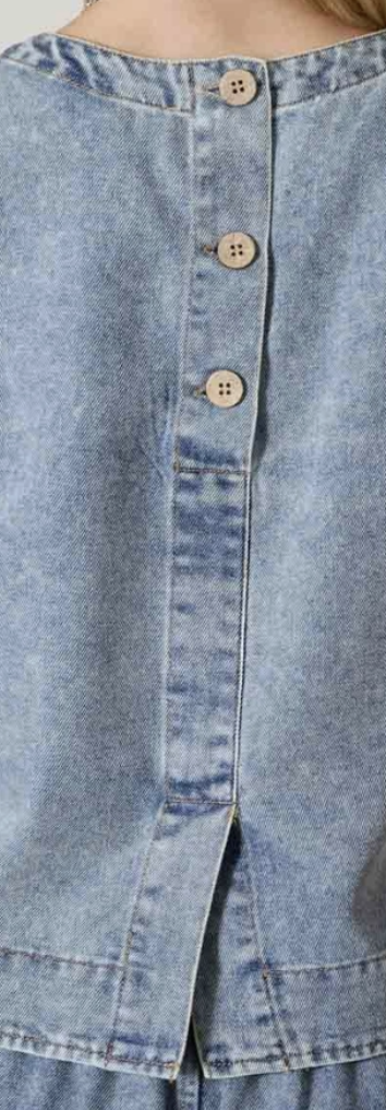 Easygoing Denim Tank