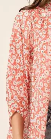 Petal Breeze Kimono CORAL