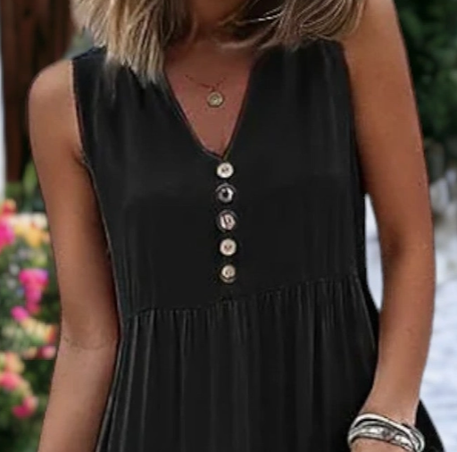 Savannah Tiered Midi Dress BLACK
