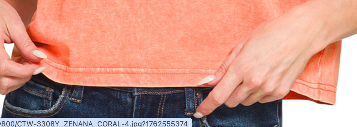 Relaxed Washed Everyday Tee CORAL