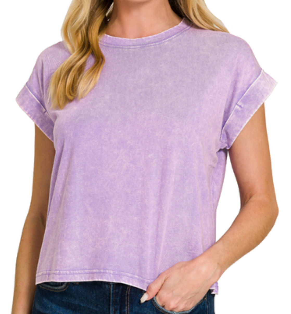Relaxed Washed Everyday Tee LAVENDER