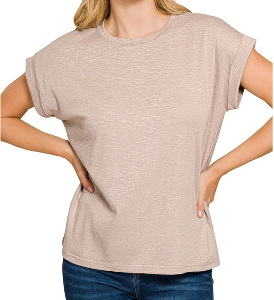 Modal Slub Tee MOCHA