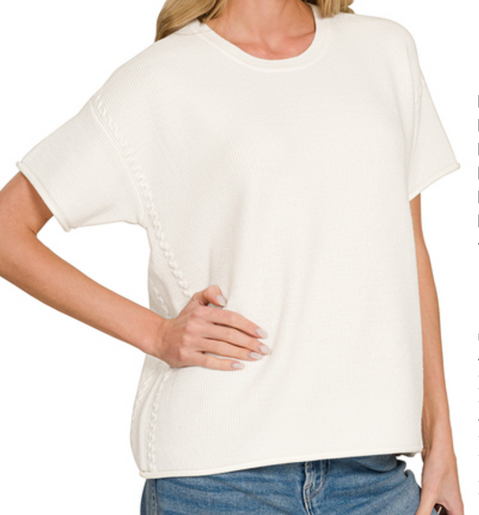 Soft Spoken Knit Sweater IVORY