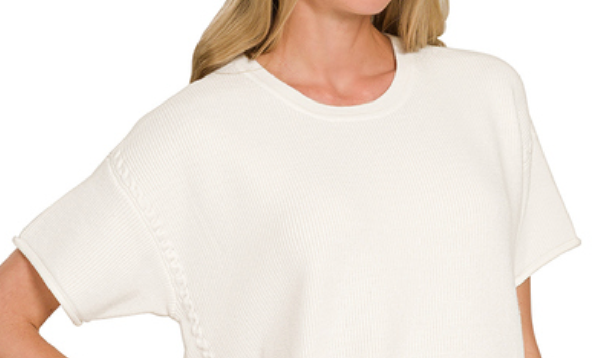Soft Spoken Knit Sweater IVORY