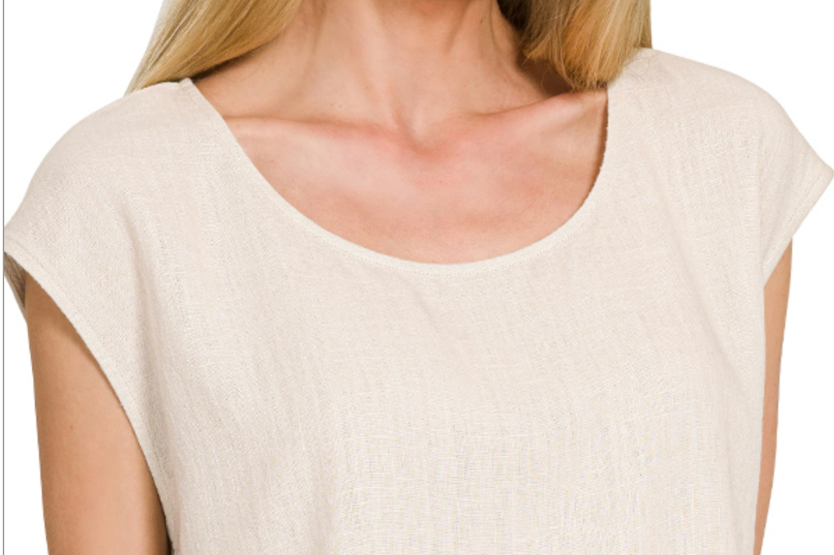 Natural State Linen Top OATMEAL
