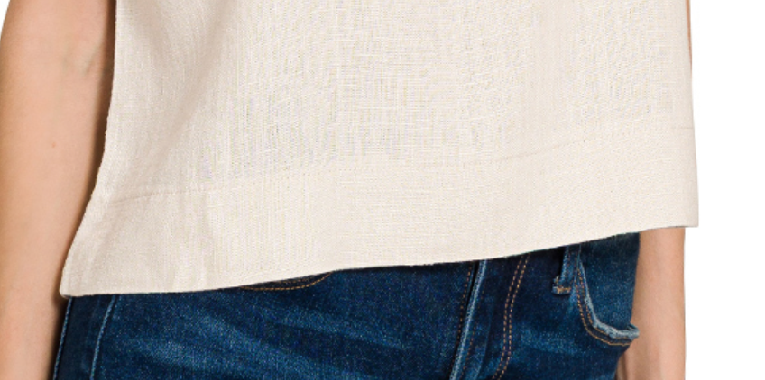 Natural State Linen Top OATMEAL