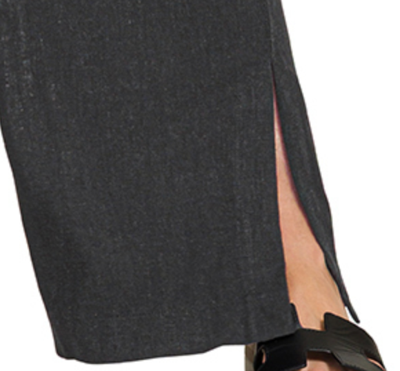 Linen Blend Drawstring Wide Leg 29" BLACK