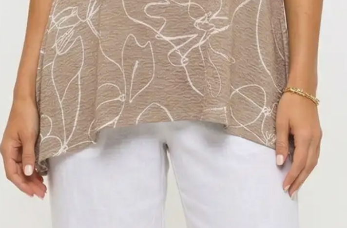 Bloom Venechia Sleeveless Tunic LATTE