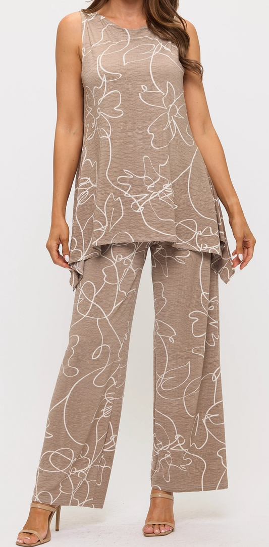 Bloom Venechia Wide Leg LATTE