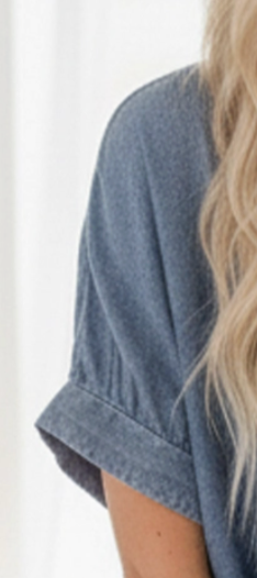 Vintage Drift Frayed Denim Top